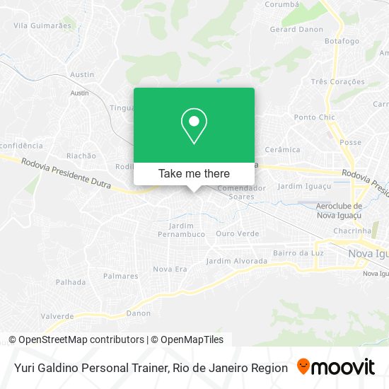 Yuri Galdino Personal Trainer map