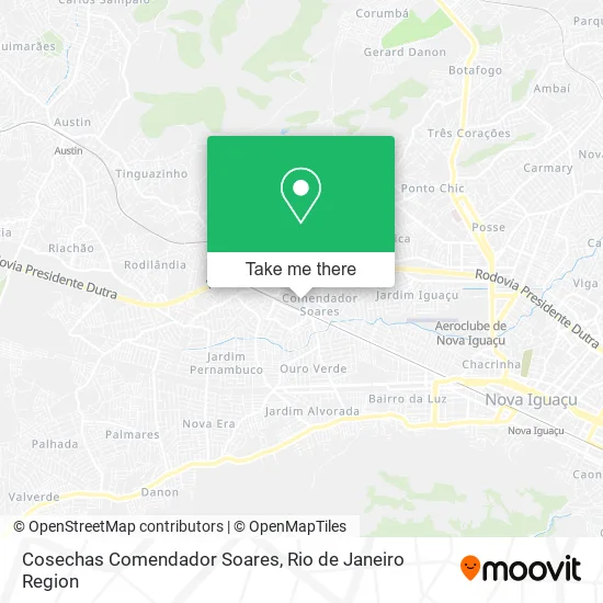 Cosechas Comendador Soares map