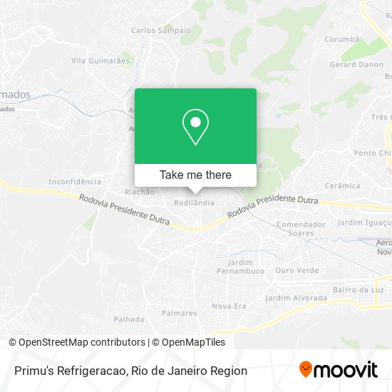 Mapa Primu's Refrigeracao