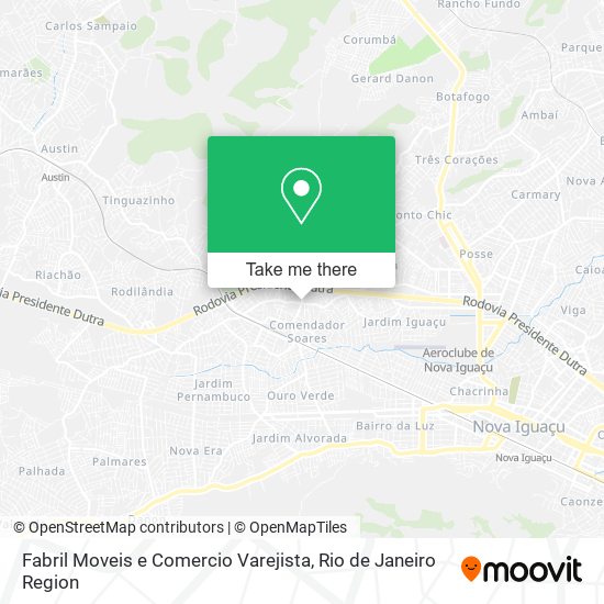 Mapa Fabril Moveis e Comercio Varejista