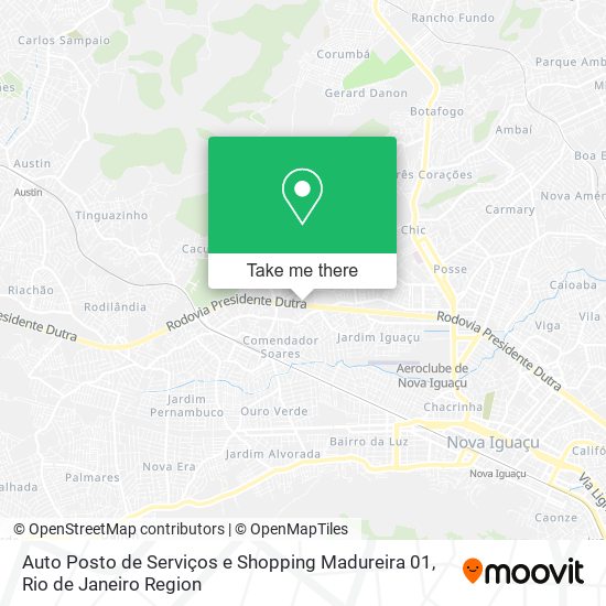 Auto Posto de Serviços e Shopping Madureira 01 map