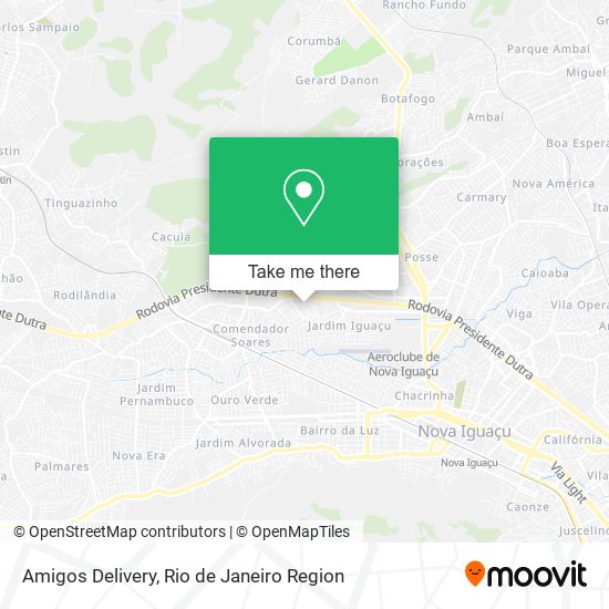 Amigos Delivery map