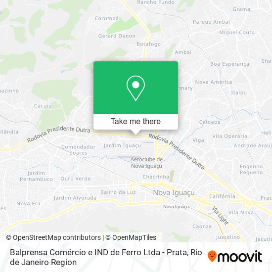 Mapa Balprensa Comércio e IND de Ferro Ltda - Prata