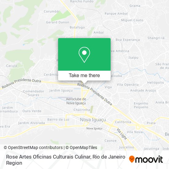 Rose Artes Oficinas Culturais Culinar map