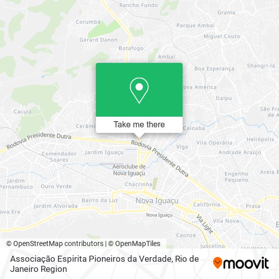 Associação Espirita Pioneiros da Verdade map