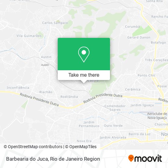 Mapa Barbearia do Juca