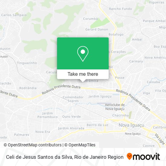 Mapa Celi de Jesus Santos da Silva