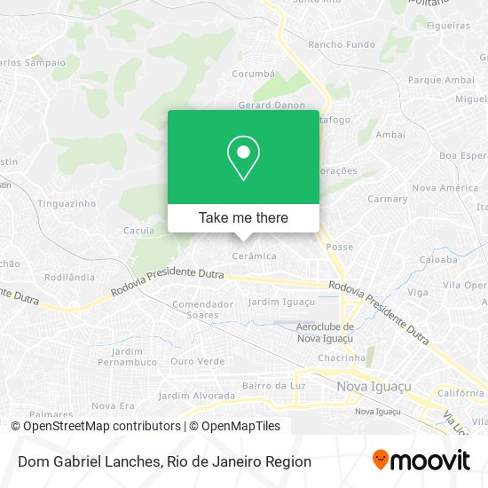 Dom Gabriel Lanches map