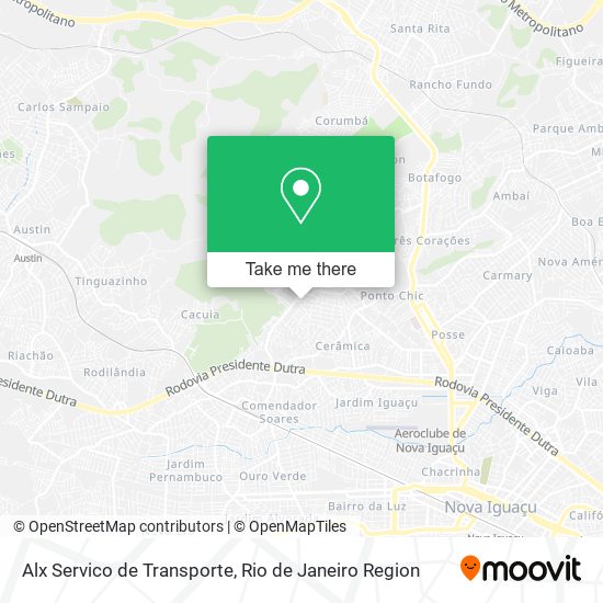 Alx Servico de Transporte map