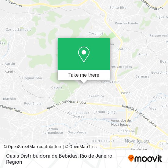 Oasis Distribuidora de Bebidas map