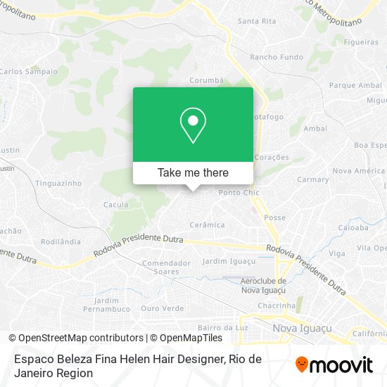 Mapa Espaco Beleza Fina Helen Hair Designer