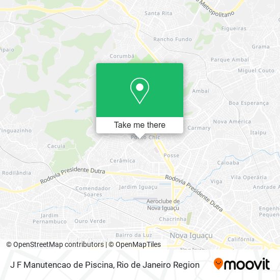 J F Manutencao de Piscina map