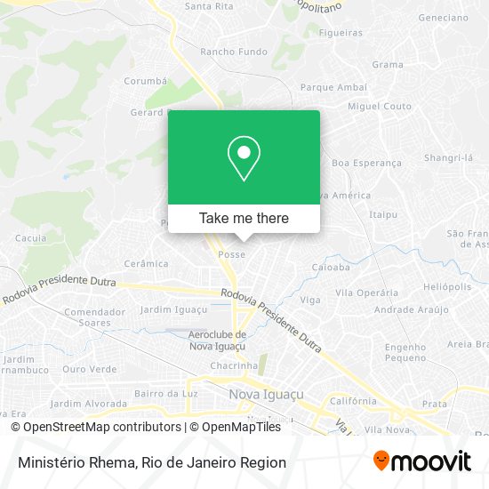 Ministério Rhema map