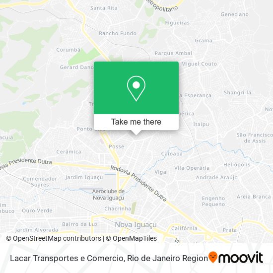 Mapa Lacar Transportes e Comercio