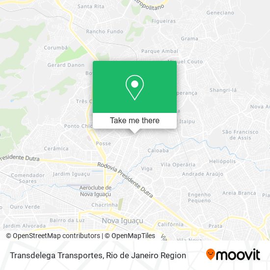 Transdelega Transportes map