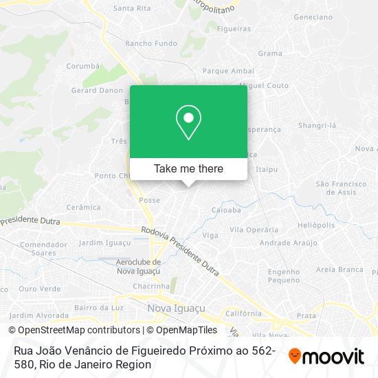 Mapa Rua João Venâncio de Figueiredo Próximo ao 562-580