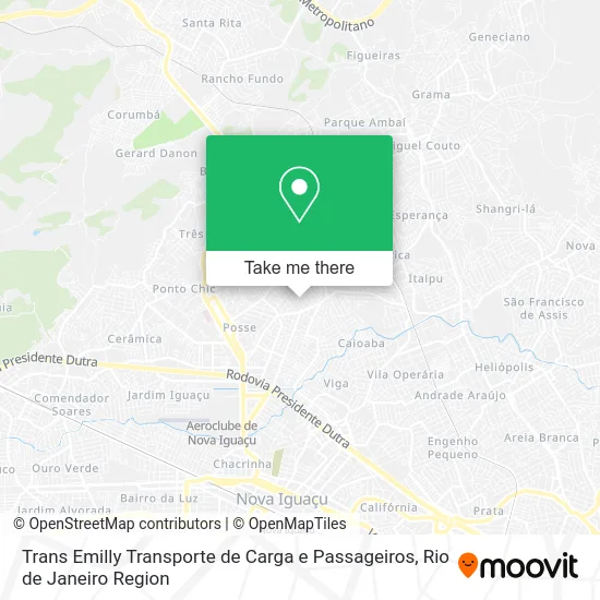 Trans Emilly Transporte de Carga e Passageiros map