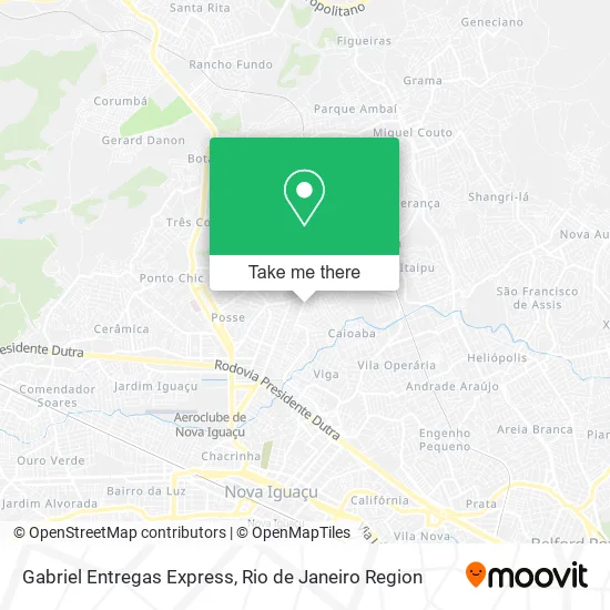 Gabriel Entregas Express map