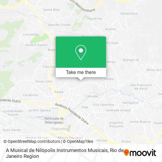 A Musical de Nilópolis Instrumentos Musicais map
