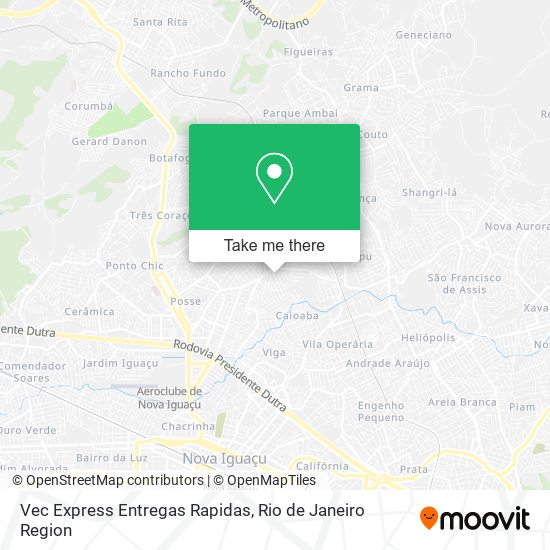 Vec Express Entregas Rapidas map