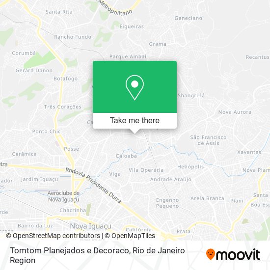 Mapa Tomtom Planejados e Decoraco