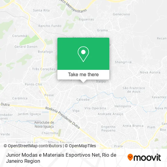 Junior Modas e Materiais Esportivos Net map