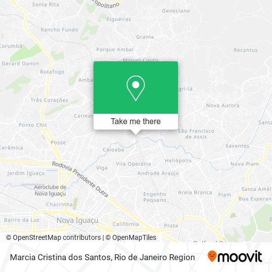 Marcia Cristina dos Santos map