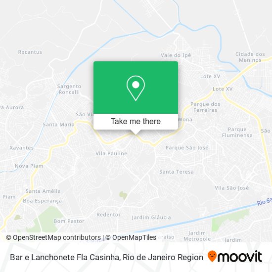 Mapa Bar e Lanchonete Fla Casinha