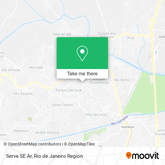 Serve SE Ar map