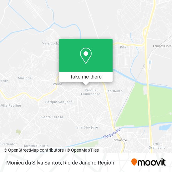 Monica da Silva Santos map