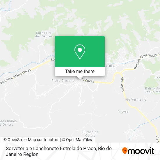 Sorveteria e Lanchonete Estrela da Praca map