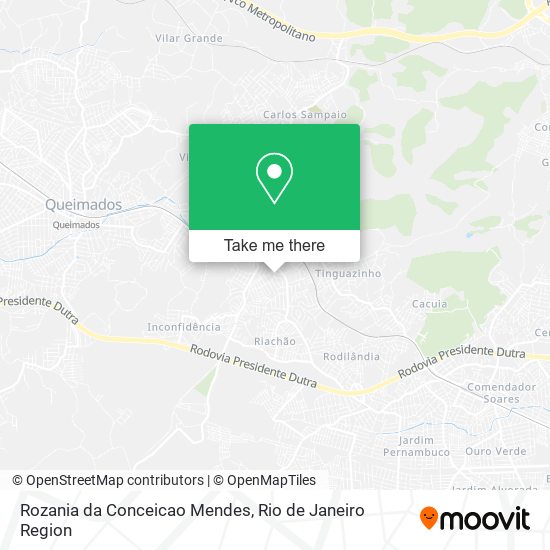 Rozania da Conceicao Mendes map