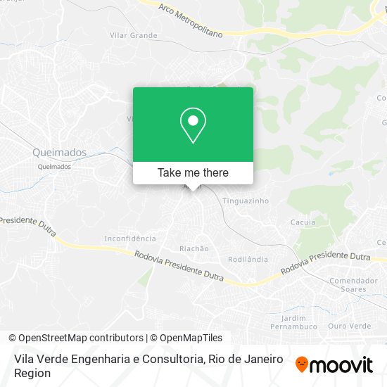 Mapa Vila Verde Engenharia e Consultoria