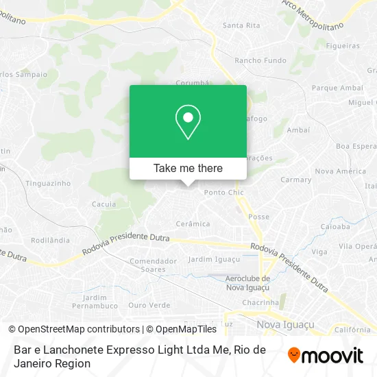 Bar e Lanchonete Expresso Light Ltda Me map
