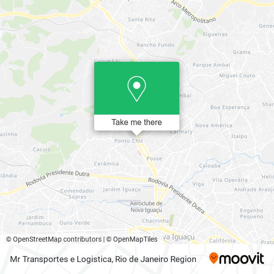 Mr Transportes e Logistica map