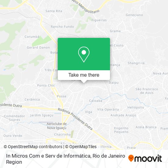 In Micros Com e Serv de Informática map
