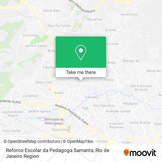 Mapa Reforco Escolar da Pedagoga Samanta