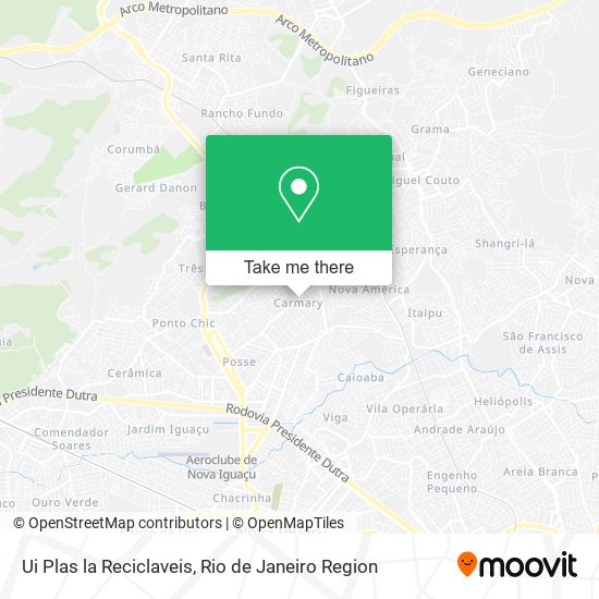 Mapa Ui Plas la Reciclaveis