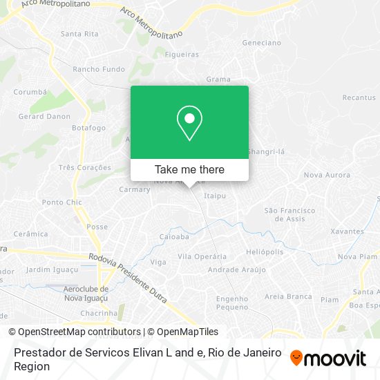 Prestador de Servicos Elivan L and e map