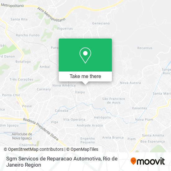 Sgm Servicos de Reparacao Automotiva map