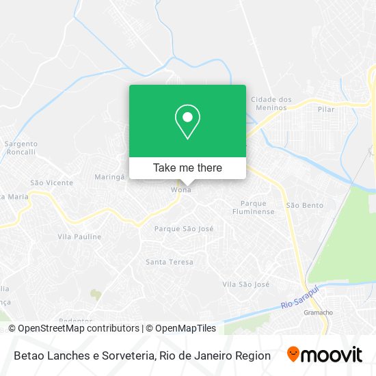 Betao Lanches e Sorveteria map