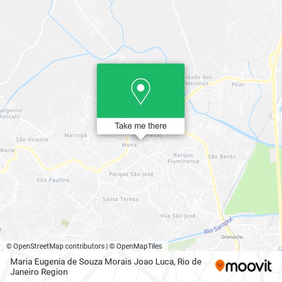 Maria Eugenia de Souza Morais Joao Luca map