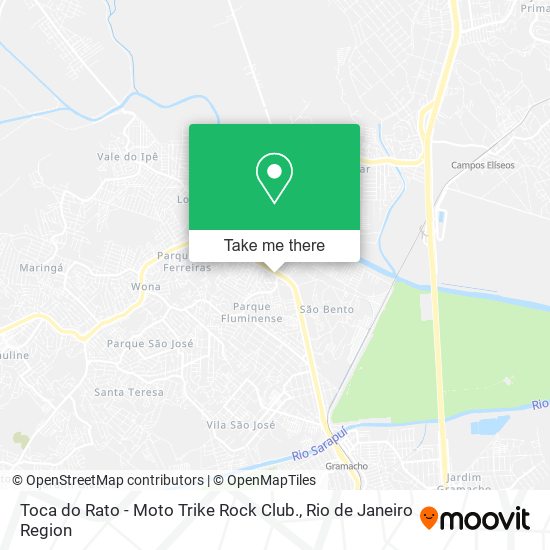 Toca do Rato - Moto Trike Rock Club. map