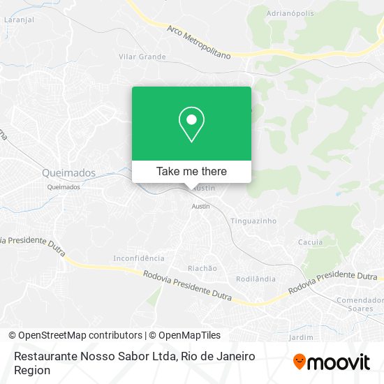 Mapa Restaurante Nosso Sabor Ltda