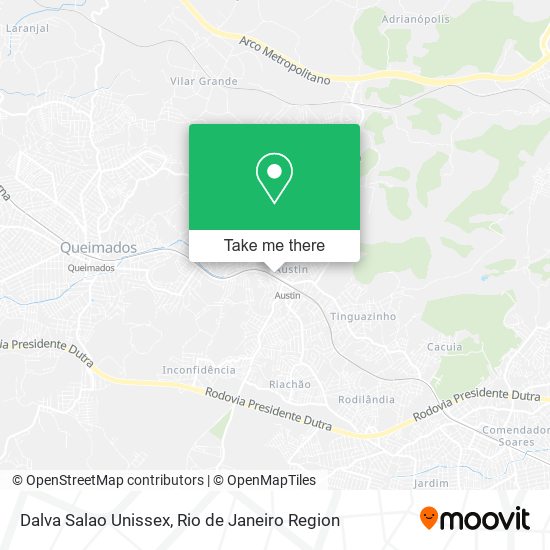 Mapa Dalva Salao Unissex