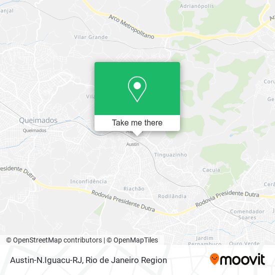 Austin-N.Iguacu-RJ map