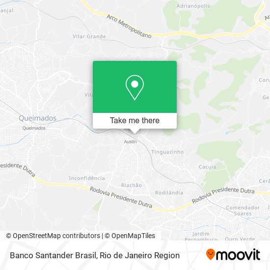 Banco Santander Brasil map