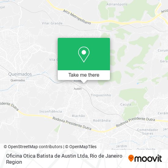 Oficina Otica Batista de Austin Ltda map