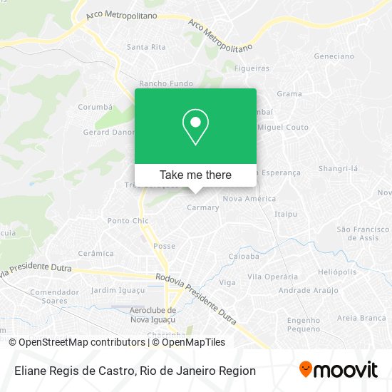 Mapa Eliane Regis de Castro