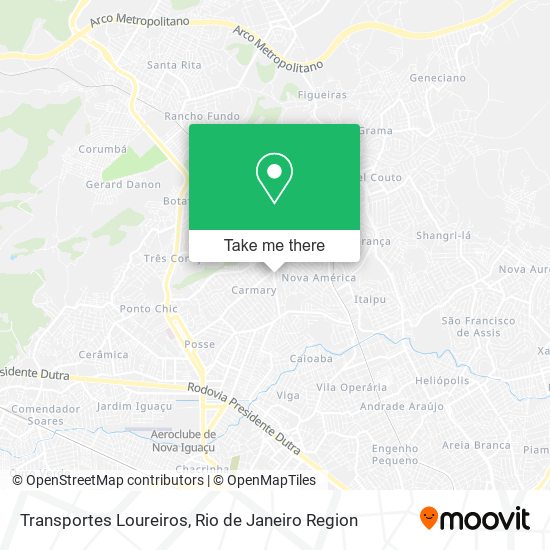 Mapa Transportes Loureiros